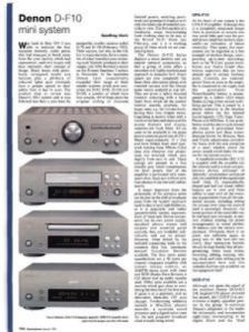 Review: Denon D-F10 mini system Review: Denon D-F10 mini system