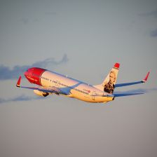 Edvard Grieg adorns the tailfin of a Norwegian Boeing (photo: Hans Olav Nyård/Norwegian) Edvard Grieg adorns the tailfin of a Norwegian Boeing (photo: Hans Olav Nyård/No