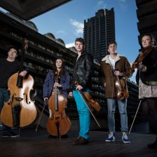 The principal string players of the National Youth Orchestra of GB pose outside the Barbican (photo: Jason Alden) National Youth Orchestra of Great Britain receives Queen’s Medal for Music